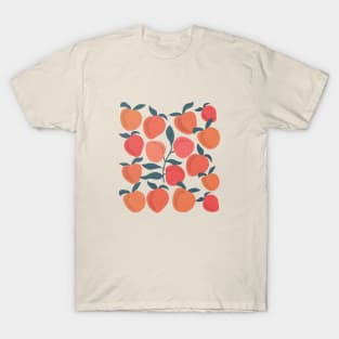 Pink peaches mid century T-Shirt
